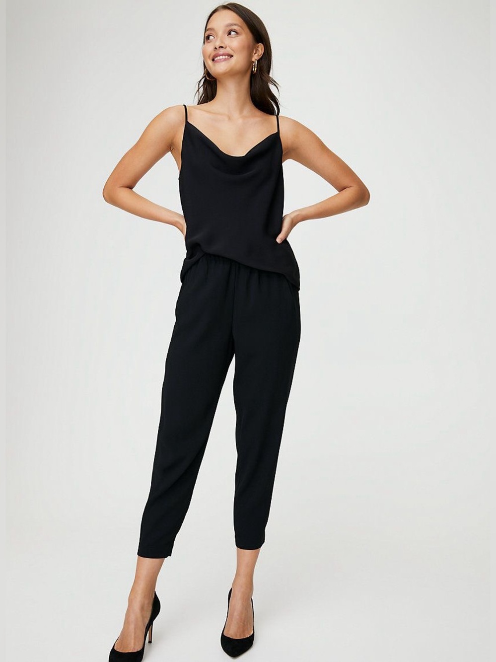 Aritzia Babaton Black Dexter Trouser Pants Women’s Size Medium